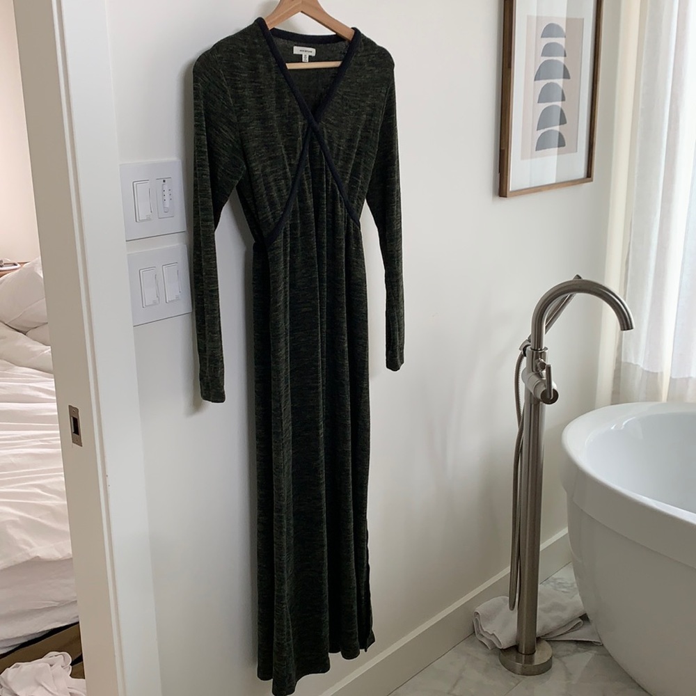 Max studio forest green midi dress